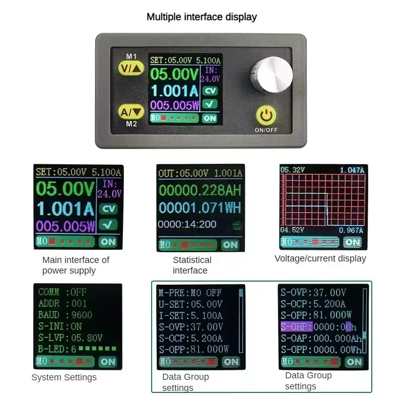 WZ3605E DC-DC Buck-Boost Wandler CC CV Leistungsmodul mit Voltmeter und Amperemeter, 36V 5A, Einstellbares Labornetzteil - Bild 3