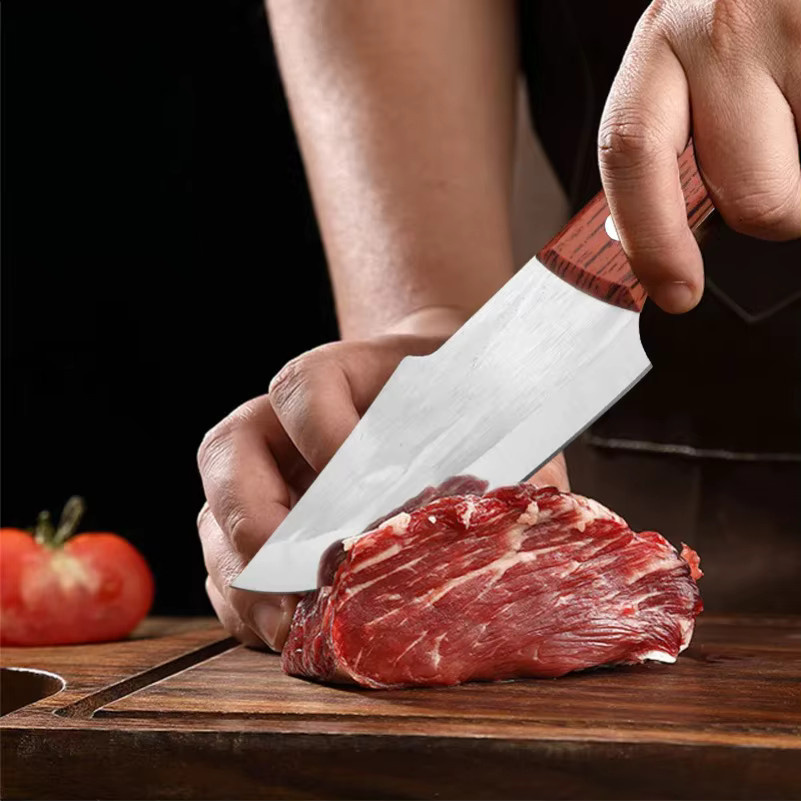 GuanQi BBQ Utility Messer mit Kunststoffgriff und Schutzhülle für Fisch, Obst und Steak - Bild 4