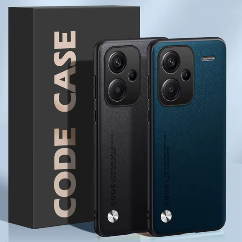 Luxus PU Leder Handyhülle für Xiaomi Redmi Note 13 Pro Plus in Schwarz - Bild 1