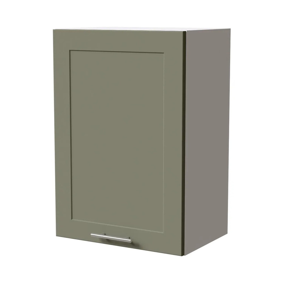 Feldmann-Wohnen Hängeschrank Oslo Küchenschrank Weiß und Reed Green Matt B: 50 cm, T: 32,5 cm, H: 72 cm - Bild 2