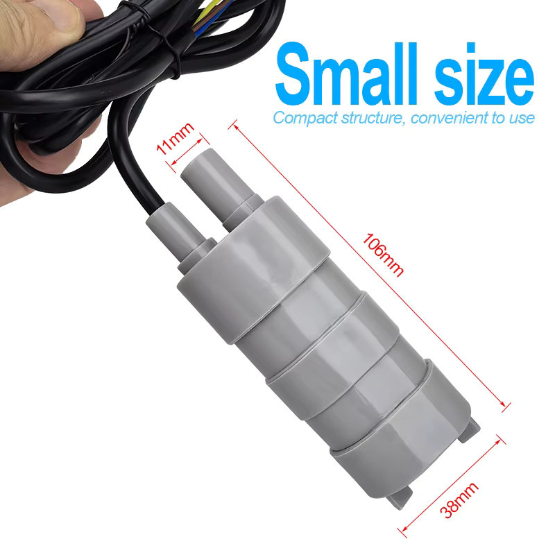 xmshxltd Tauchpumpe DC12V mit 1000L/H Durchfluss für Schlitzmaschinen, Wasserbohren und Aquarien - Bild 2