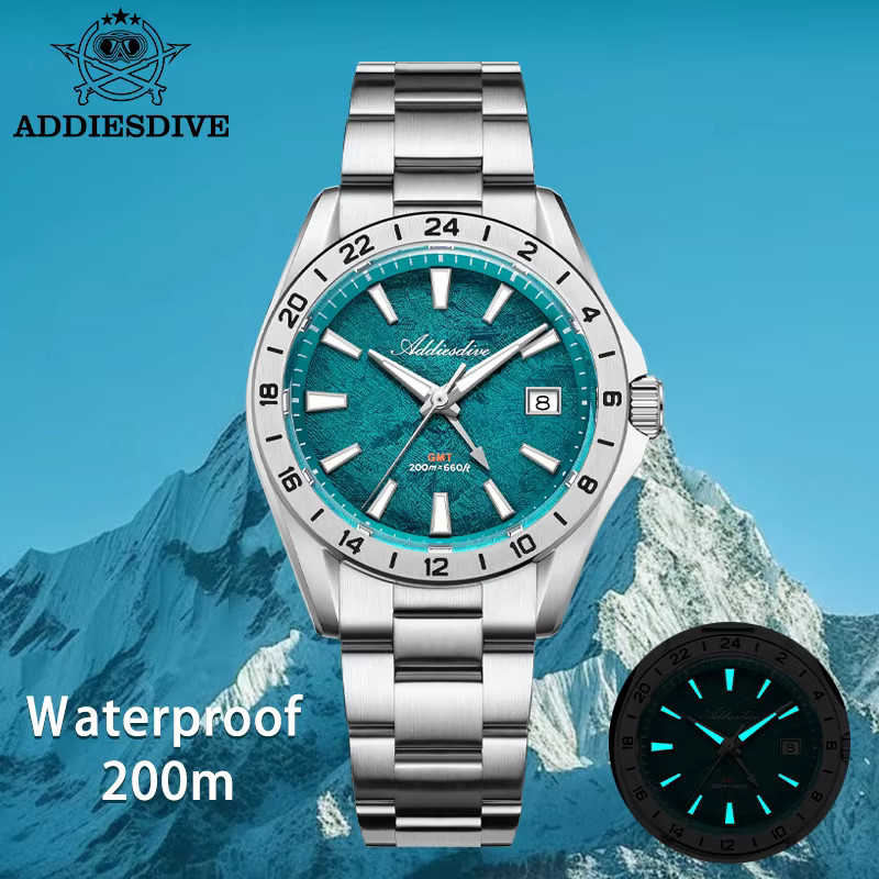 ADDIESDIVE Armbanduhr, Quarz, Edelstahl, Saphirglas, Herren - Bild 2