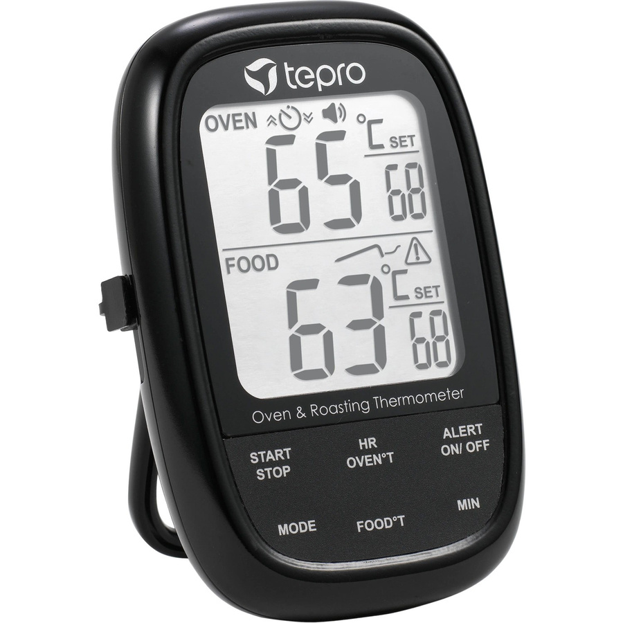 Tepro Digitales Dual-Sensor-Grillthermometer zur Temperaturkontrolle in Schwarz-Grün - Bild 2