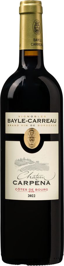 Château Carpena Rotwein Bordeaux 2022, Cabernet Franc/Cabernet Sauvignon/Malbec/Merlot, 14,0 % vol, 0,75 l - Bild 2