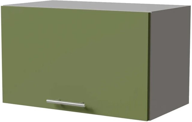 Feldmann-Wohnen Klapphängeschrank Brerra W4B/60 in Grau/Farngrün Matt mit Gasdruckdämpfer, B/T/H: 60 x 32,5 x 36 cm - Bild 1