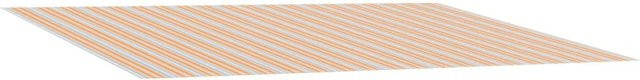 vidaXL Markisenersatzstoff aus Polyester in Blau und Orange, Breite: 500 cm, Höhe: 350 cm - Bild 1