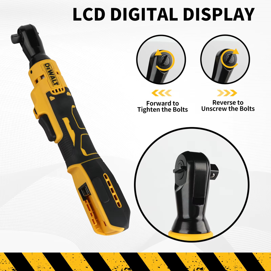 DeWalt DCF512/DCF513 Bürstenloser rechtwinkliger Ratschen-Schraubenschlüssel mit LED und variabler Geschwindigkeit, 20 V Akku-Elektrowerkzeug - Bild 3