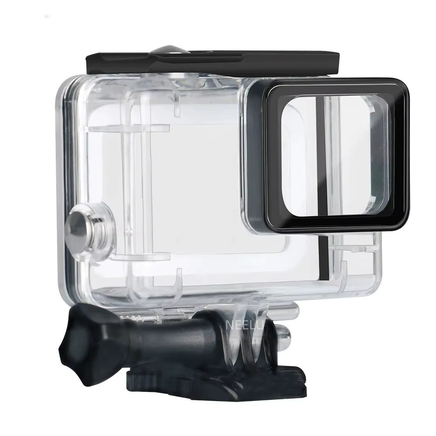 Wasserdichtes Unterwassergehäuse für GoPro Hero 7, 6 und 5 in Schwarz und Transparent, Tauchschutzgehäuse bis 45 m Tiefe - Bild 3