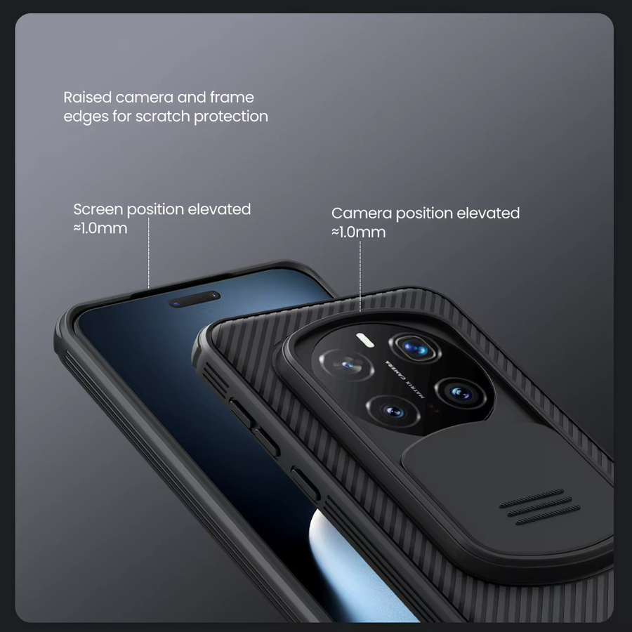 NILLKIN CamShield Pro Schutzhülle für Honor Magic 8 Pro und Honor Magic 7 Pro mit Kameraschutz und Privatsphärenschutz, Schwarz - Bild 2