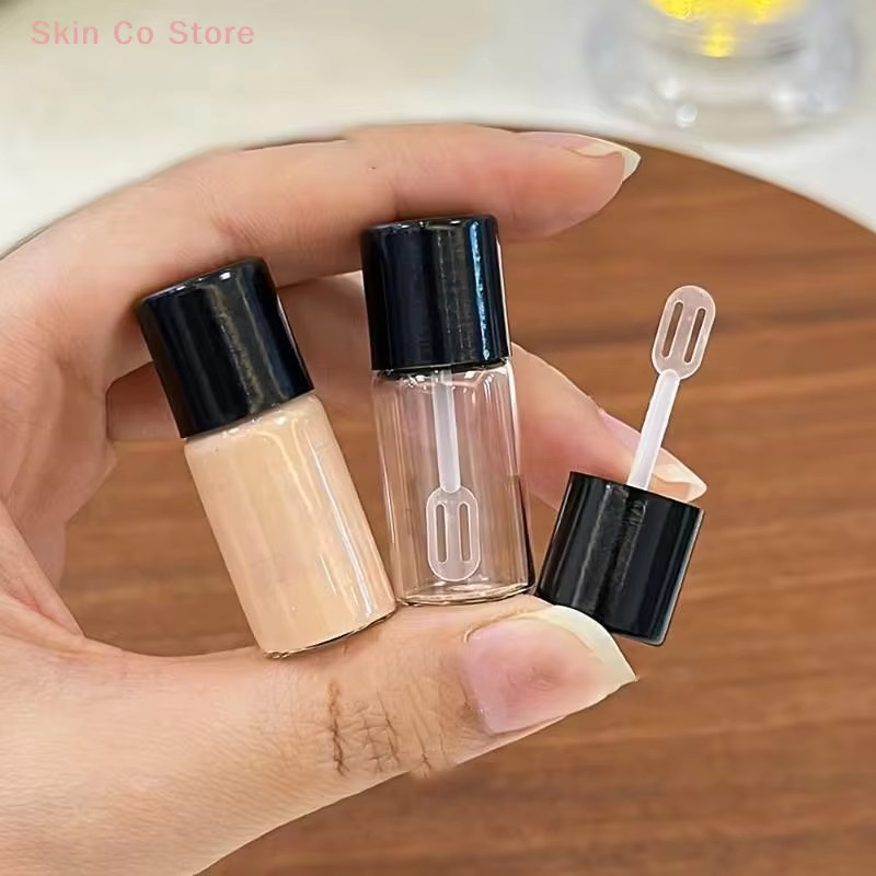 KuZHEN Nachfüllbare Mini-Foundation Glas-Leerflaschen mit Schaufelapplikator, 4 ml - Bild 2