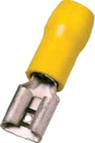 Intercable Tools Flachsteckhülse 4-6qmm Gelb ICIQ668FH 6,3x0,8 mm - Bild 1
