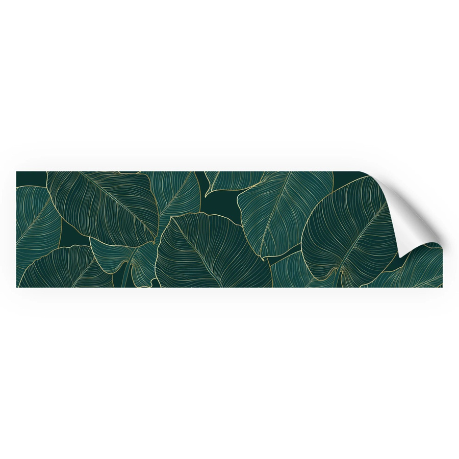 Myspotti Küchenrückwandfolie Leaves Green Selbstklebend B: 220 cm, H: 60 cm - Bild 2