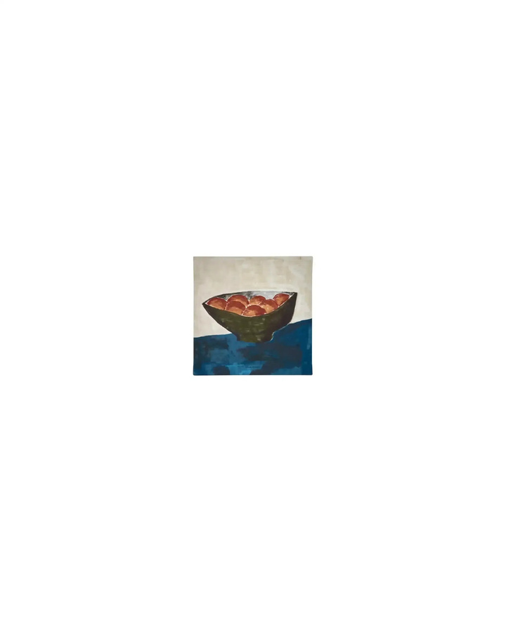 House Doctor Gemälde Bowl in Blau und Sand, quadratisch, B/H: 25 x 25 cm - Bild 1