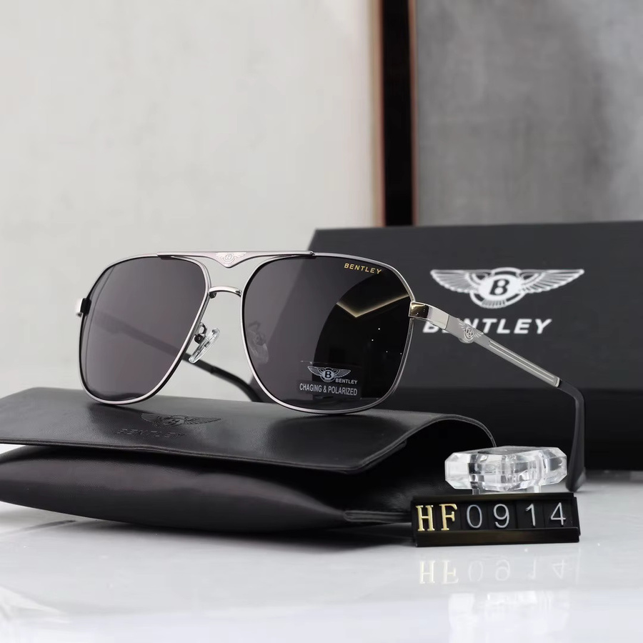 Auto-LOGO Sonnenbrille Aviator, Metall, polarisiert, Vollrand - Bild 1