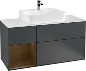 V&B Waschtischunterschrank Finion in Weiß lackiert, Breite: 120 cm, Tiefe: 50,1 cm, Höhe: 50,1 cm - Bild 1
