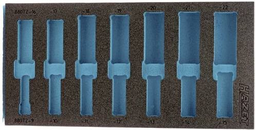 Hazet 2K-Weichschaum-Einlage 163-259L in Blau, Breite: 17,2 cm, Länge: 34,2 cm - Bild 1