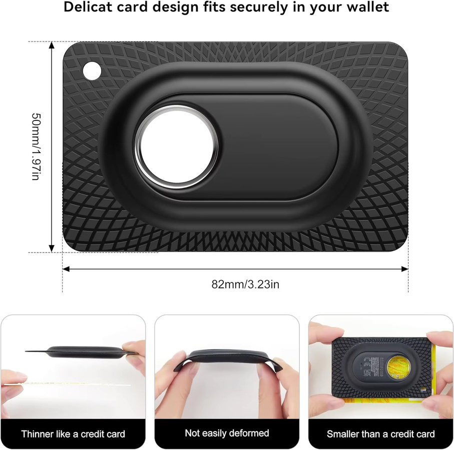 Samsung Kartenhalter für Galaxy SmartTag2 aus weichem TPU als schlanke Schutzhülle für Brieftaschen, Handtaschen und Rucksäcke in Schwarz oder Weiß - Bild 6