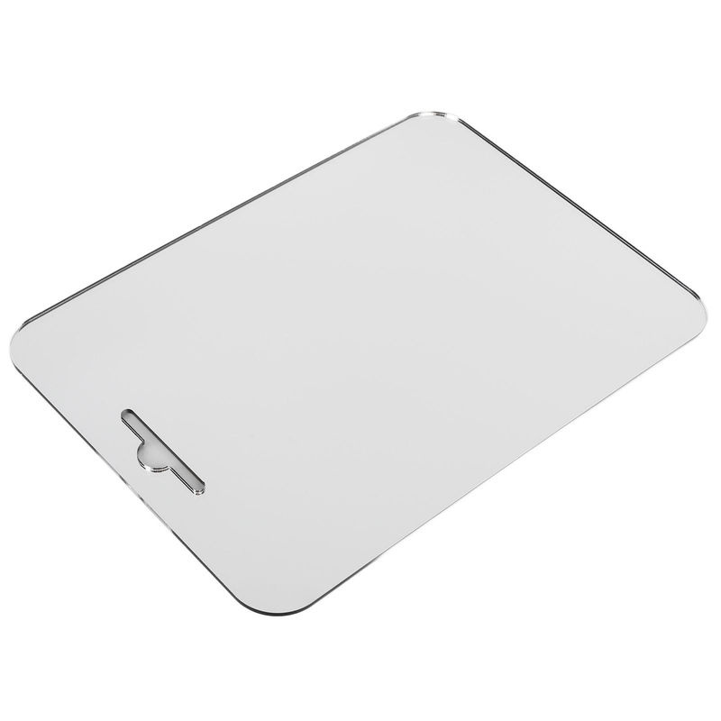 TOMTOP JMS Wandspiegel mit Antibeschlag-Funktion, rechteckig, silber, minimalistisches Design mit Aufhängung aus Metall und Kunststoff - Bild 2