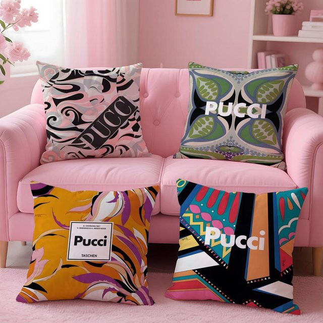 E-EMILIO PUCCI SRLS Wendbarer Kissenbezug in Quadratisch, Breite: 30 cm, Höhe: 30 cm - Bild 1