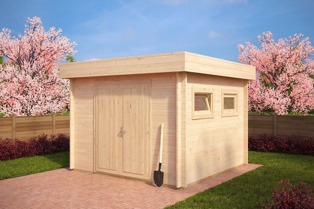 Holz-Gerätehaus Lucas Gartenhaus aus Holz B/T/H: 3 x 3 x 3 m - Bild 1