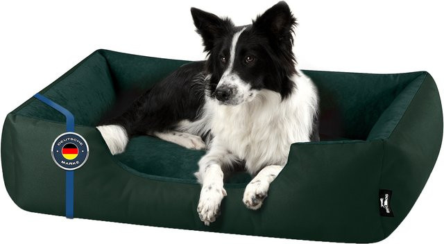 BedDog Hundebett ZARA Hundekissen als Hundesofa mit waschbarem Bezug in Grün - Bild 1
