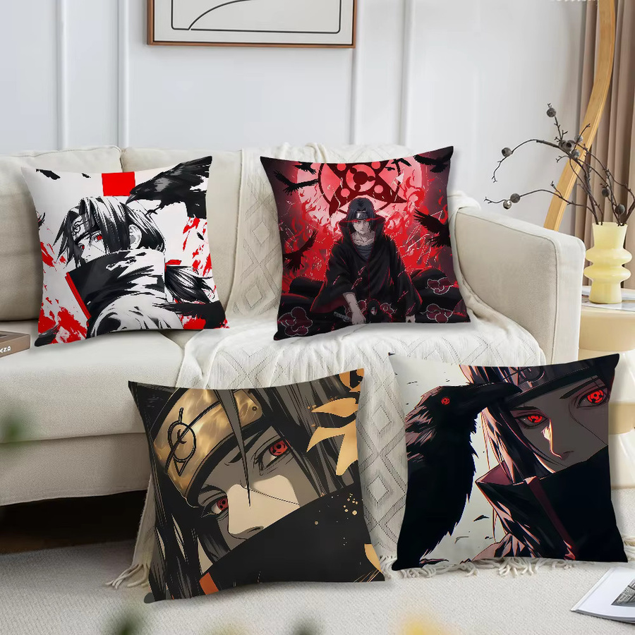 Naruto Anime Kissenbezug Itachi Uchiha quadratisch, mehrfarbig, B/H: 30 x 30 cm - Bild 2