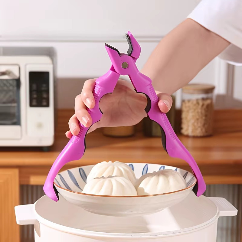 YOCITY 3-in-1 Multifunktionaler Küchen-Silikon-Clip als Anti-Verbrühungs-Geschirrheber und Flaschenöffner, Hitzebeständig und Rutschfest - Bild 1
