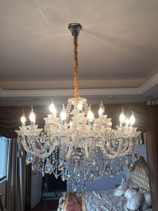 AL.HaffaR Moderne K9 Kristall Kronleuchter Luxus De Cristal Deckenleuchte für dein Wohnzimmer - Bild 3