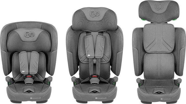 Kinderkraft Kindersitz FIX2GO in Grau mit ISOFIX und i-Size für 100 bis 150 cm Körpergröße - Bild 1