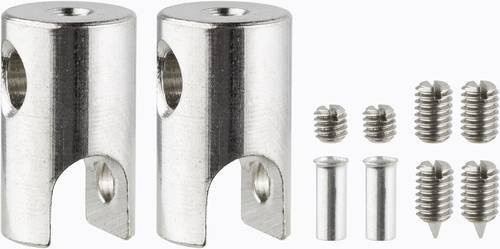 Paulmann Niedervolt-Seilsystem-Komponente Seilklotz 2er Set in Chrom aus Metall - Bild 1