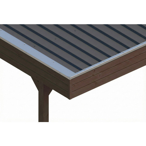 SKANHOLZ Carport Friesland aus Fichte mit Abstellraum und Flachdach in Nussbaum Braun, B: 546 cm, T: 708 cm - Bild 2