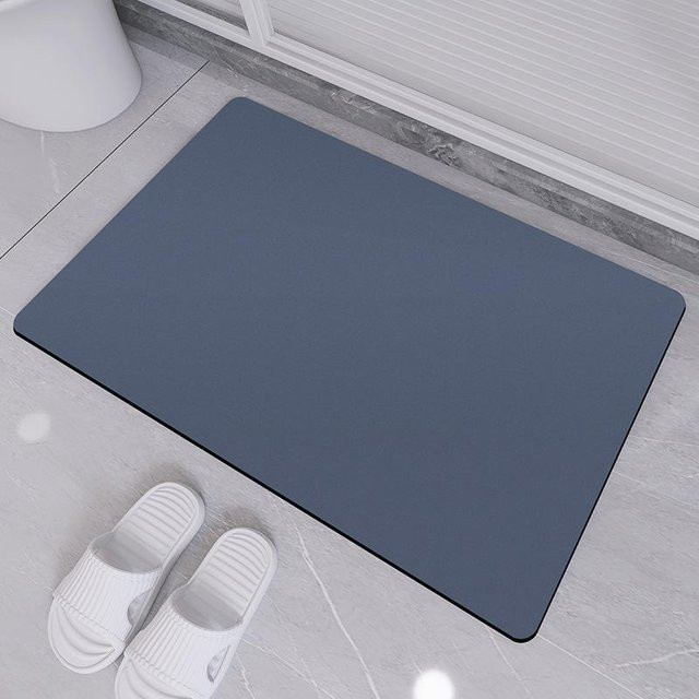 Saugfähige und schnell trocknende Schlammmatte von Yiran Furniture in Grün oder Grau, modern und rechteckig, B/T: 60 x 40 cm - Bild 1