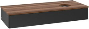 V&B Waschtischunterschrank Antao mit Beleuchtung, Blau lackiert, B/T/H: 120 x 50 x 19 cm - Bild 1