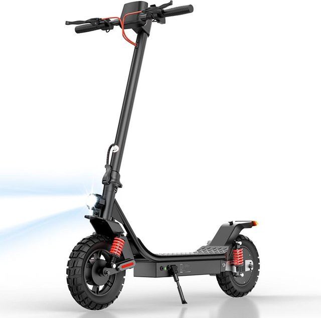 iScooter i10 Pro Elektroroller Schwarz mit 800W Motor, 48V 15Ah Akku, 10 Zoll Luftreifen, 60 km Reichweite und 45 km/h Geschwindigkeit - Bild 1