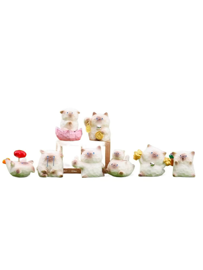 Potdemiel Cat Pai Emotion Blind Box, Tierfiguren, Mystery Box - Bild 2