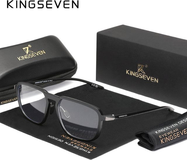 KINGSEVEN Korrektionsbrille, Vollrand, Metall, Unisex, Blaulichtfilter - Bild 1