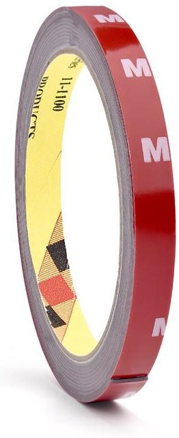 Caige6666 Extra Starkes Doppelseitiges Klebeband für das Auto in Rot, Breite: 0,8 cm, Länge: 300 cm - Bild 1