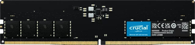 Crucial CT32G56C46U5T DDR5-5600 ECC UDIMM Arbeitsspeicher 32 GB Schwarz - Bild 1