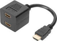 Digitus HDMI Y-Verteilerkabel in Schwarz - Bild 1