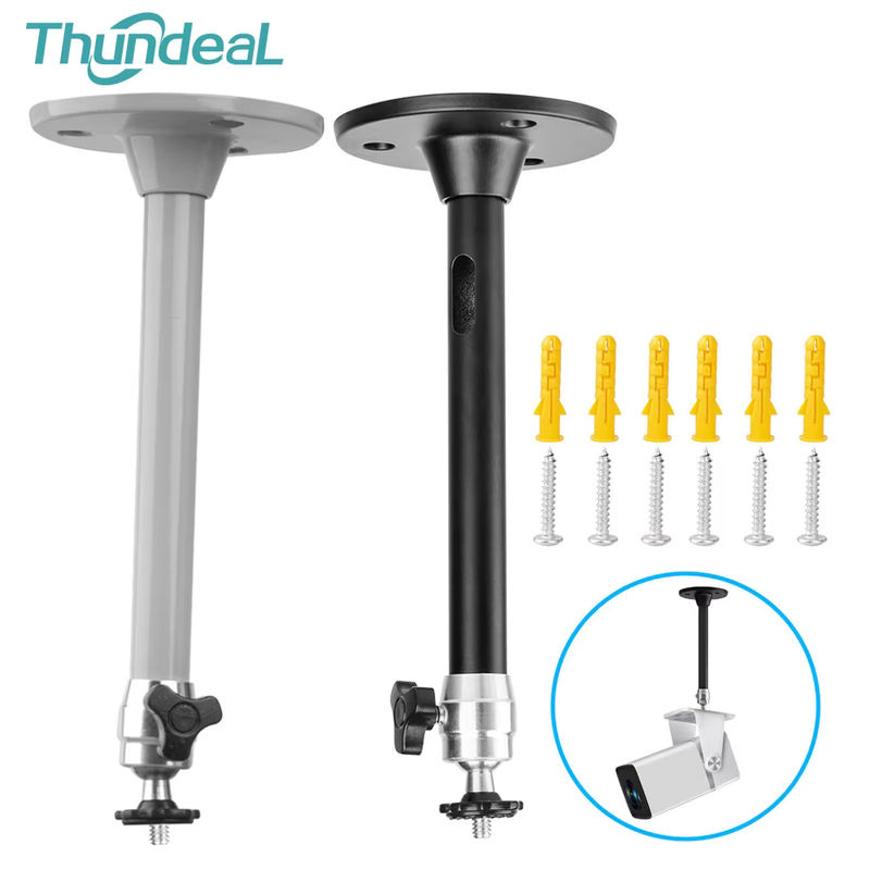 ThundeaL Verstellbare Metall-Projektorhalterung und Kameraaufhängung mit 1/4 Zoll Schraubenloch, Schwarz oder Weiß, Höhe: 21 cm - Bild 3