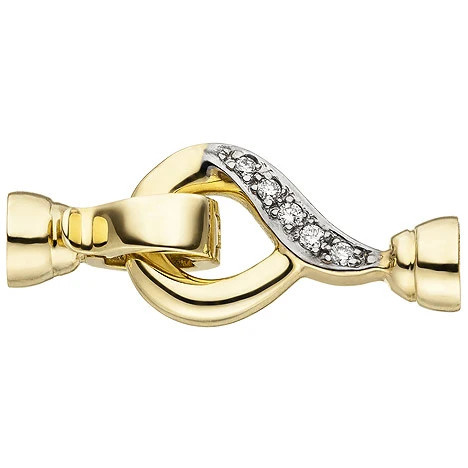 Colfem Kettenverschluss 585 Gelbgold, 10 Diamanten, Brillanten, Unisex - Bild 1