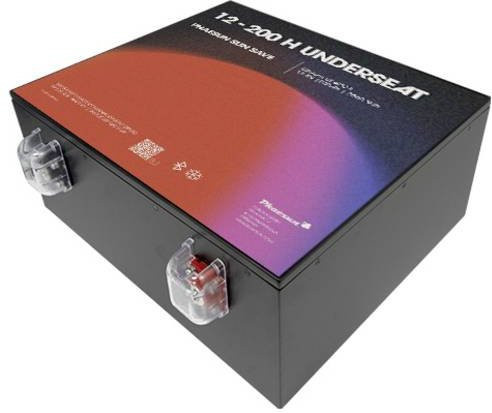 Phaesun PF-Underseat-12-200H Spezial-Akku LiFePO4 12.8 V/DC 200Ah in Schwarz - Bild 1