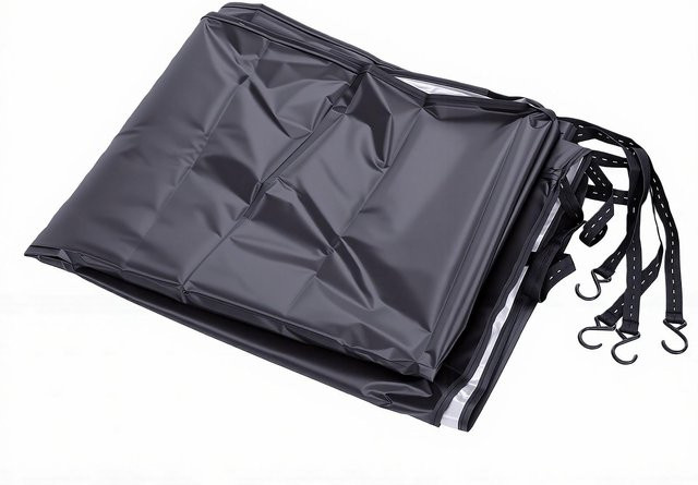 KaiSai Outdoor-Umkleidekabine aus Oxford-Gewebe, wetterfestes tragbares Duschzelt in Schwarz, H: 180 cm, B: 100 cm, T: 100 cm - Bild 1