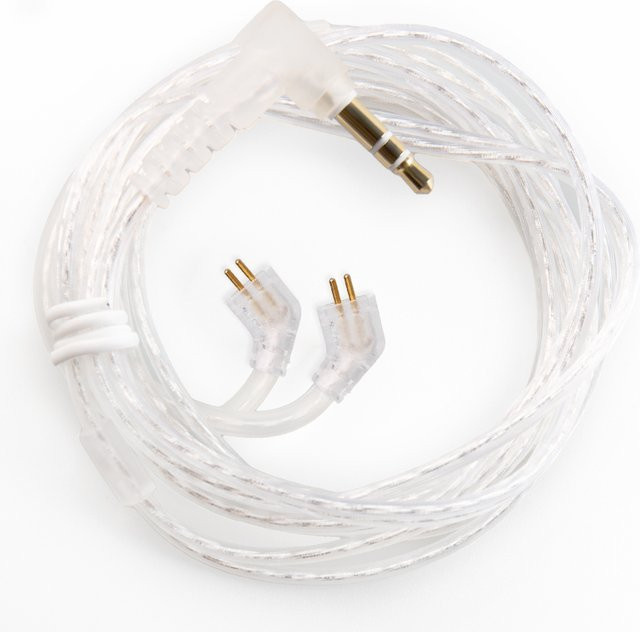 KBEAR ST10 Upgrade-Kabel mit versilbertem OFC-Leiter, 3,5 mm Klinkenstecker, Typ CCZ/KZ-B oder QDC 2PIN, transparent mit omnidirektionalem Mikrofon - Bild 1