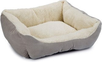 Beeztees Katzenbett Mogina grau mit abnehmbarem Bezug und rutschfester Unterseite - Bild 1