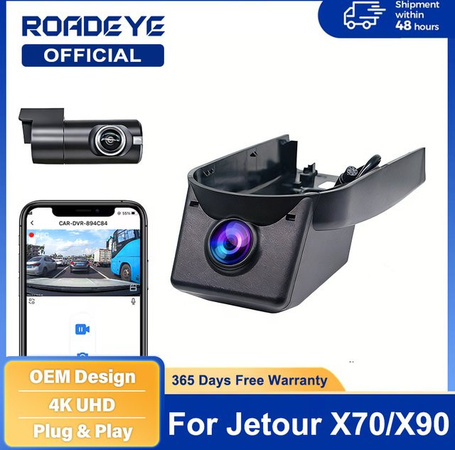 CARBAOHUI 4K HD WiFi Dashcam mit zwei Objektiven für JETOUR Dashing X70 Plus Pro X90 in Schwarz