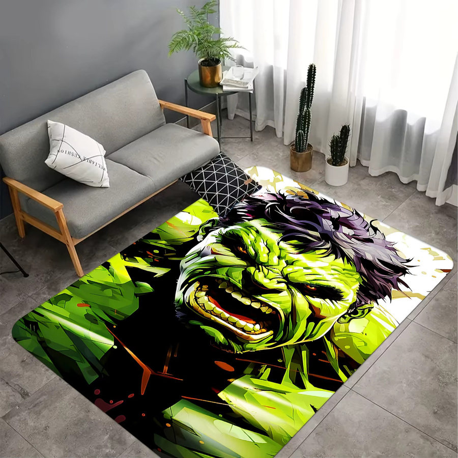 Beast Kingdom Bodenmatte Marvel The Incredible Hulk, grün/mehrfarbig, B/T: 60 x 60 cm, Höhe: 1 cm - Bild 2