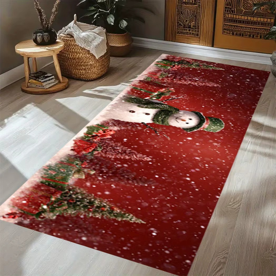 VIKAMA Weihnachtsläufer Druckteppich in Aesthetic Design für Flur, Küche und Eingangsbereich - Bild 2