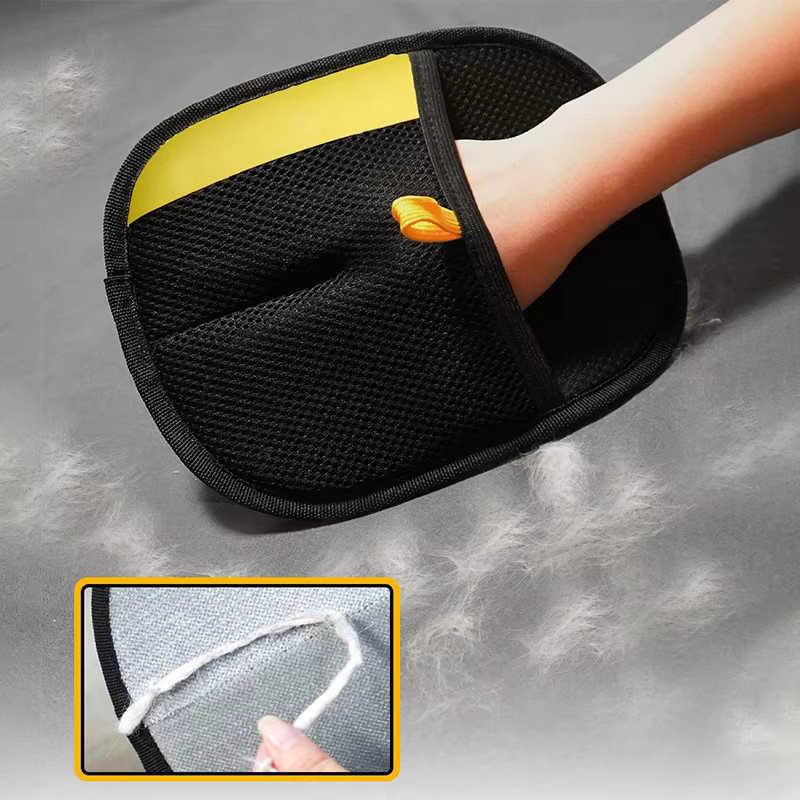 JETTING Elektrostatische Tierhaar-Entferner-Handschuhe zur Tierpflege in Schwarz - Bild 4