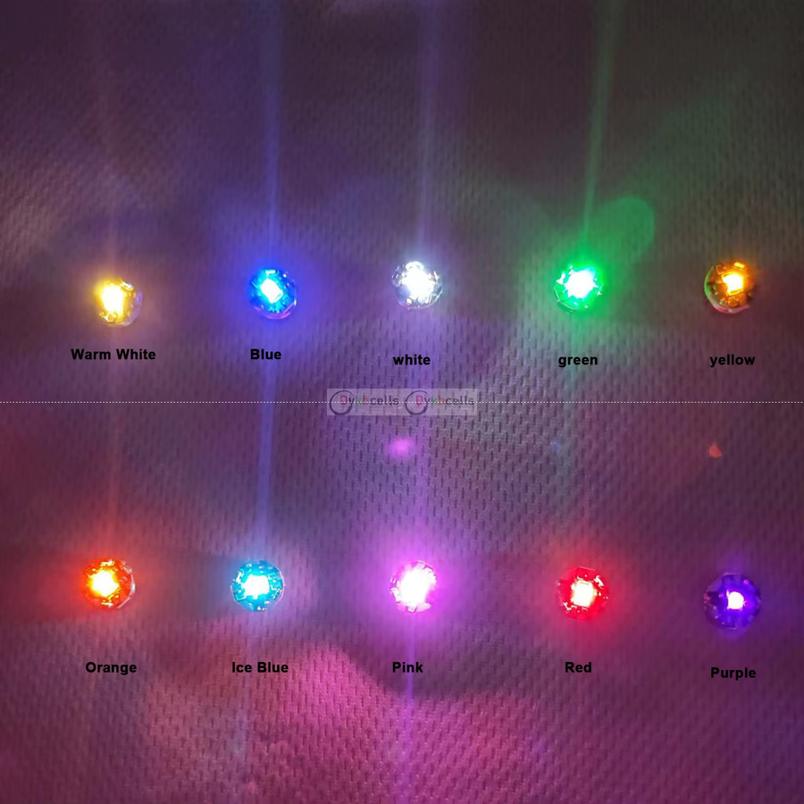 3er Set Drahtlose LED Modell Beleuchtung mit Schalter für DIY LEGO Modelle, Autos und Roboter, RGB Multicolour, inklusive Batterien - Bild 2